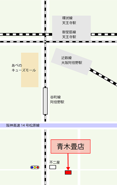 お店の簡単な案内図